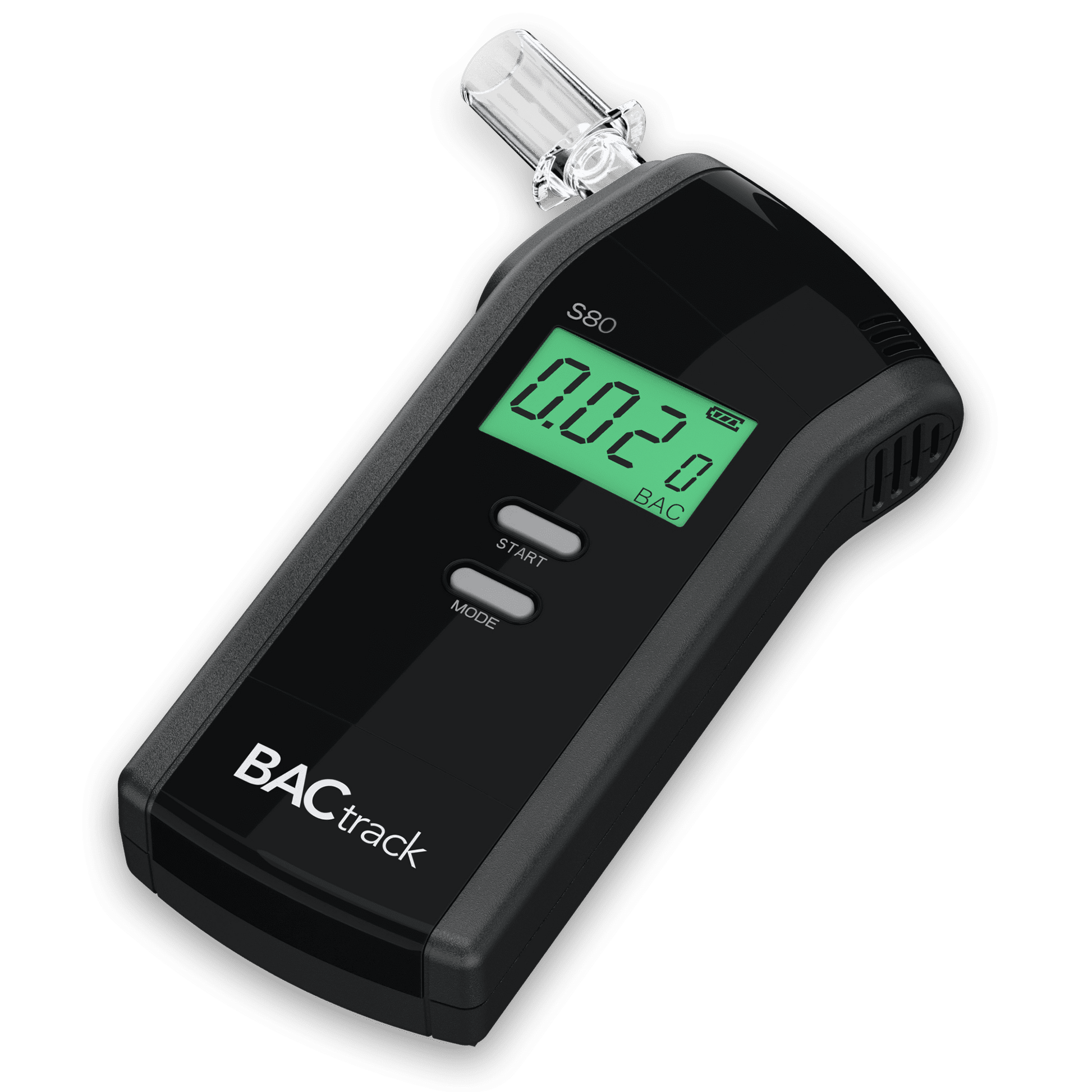 BACtrack S80 Breathalyzer lying down